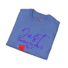 Load image into Gallery viewer, JUST BREATHE PURPLE Unisex T-Shirt