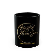 Load image into Gallery viewer, Roasted By RheaSean Black Mug (11oz, 15oz)