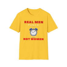 Load image into Gallery viewer, "REAL MEN" Unisex Softstyle T-Shirt