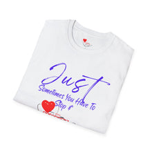 Load image into Gallery viewer, JUST BREATHE PURPLE Unisex T-Shirt