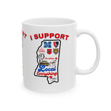 Load image into Gallery viewer, SUPPORT LOCAL Ceramic Mug, (11oz, 15oz)