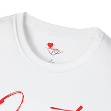 Load image into Gallery viewer, "JUST BREATHE" Unisex Softstyle T-Shirt RED LETTERING