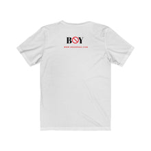Load image into Gallery viewer, "BOY STOP" I'M SINGLE NOT DESPARATE Female Jersey Short Sleeve Tee