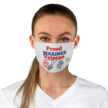 Load image into Gallery viewer, "PROUD MARINES VET" FABRIC Face Mask