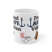 Load image into Gallery viewer, PROUD NAVY VETERAN Ceramic Mug 11oz