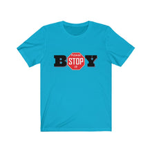 Load image into Gallery viewer, "BOY STOP" LADIES Jersey Short Sleeve Tee