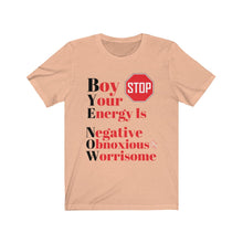 Load image into Gallery viewer, "BOY STOP" Bye Now Short Sleeve Tee