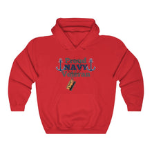 Load image into Gallery viewer, "PROUD NAVY VET" Unisex Heavy Blend™ Hooded Sweatshirt