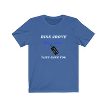 Load image into Gallery viewer, TELL'EM UNC Unisex RISE ABOVE THE LABEL BLK TAG Short Sleeve Tee