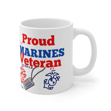 Load image into Gallery viewer, PROUD MARINES VETERAN Ceramic Mug 11oz