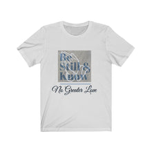 Load image into Gallery viewer, NGL Unisex BE STILL & KNOW BLUE Short Sleeve Tee
