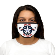 Load image into Gallery viewer, "PROUD AIR FORCE VET" Mixed-Fabric Face Mask