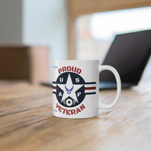 Load image into Gallery viewer, PROUD AIR FORCE VETERAN Ceramic Mug 11oz by DRORDERZ.COM