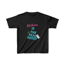 Load image into Gallery viewer, TELL'EM UNC MOMMY IS "NOT" THE BOSS Kids Heavy Cotton™ Tee