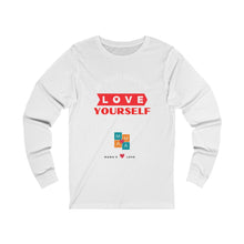 Load image into Gallery viewer, Female "LOVE YOURSELF"Jersey Long Sleeve BLACK Tee