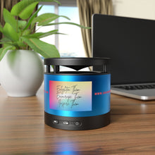 Load image into Gallery viewer, Enlighten Encourage & Inspire Metal Bluetooth Speaker and Wireless Charging Pad