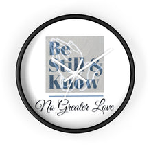 Load image into Gallery viewer, No Greater Love White Wall clock