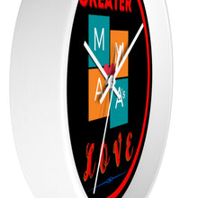 Load image into Gallery viewer, NO GREATER LOVE RED CIRCLE Wall clock