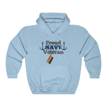 Load image into Gallery viewer, "PROUD NAVY VET" Unisex Heavy Blend™ Hooded Sweatshirt