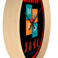 Load image into Gallery viewer, NO GREATER LOVE RED CIRCLE Wall clock