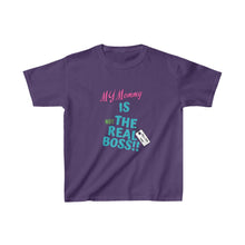Load image into Gallery viewer, TELL'EM UNC MOMMY IS "NOT" THE BOSS Kids Heavy Cotton™ Tee