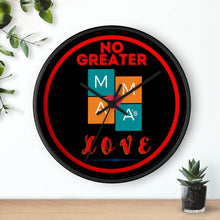 Load image into Gallery viewer, NO GREATER LOVE RED CIRCLE Wall clock