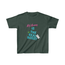 Load image into Gallery viewer, TELL'EM UNC MOMMY IS "NOT" THE BOSS Kids Heavy Cotton™ Tee