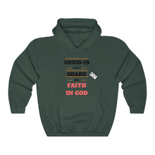 Load image into Gallery viewer, TELL'EM UNC COVID COULDN'T SHAKE MY FAITH Unisex Heavy Blend™ Hooded Sweatshirt