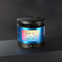 Load image into Gallery viewer, Enlighten Encourage & Inspire Metal Bluetooth Speaker and Wireless Charging Pad