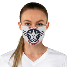 Load image into Gallery viewer, "PROUD AIR FORCE VET" FABRIC Face Mask