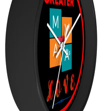 Load image into Gallery viewer, NO GREATER LOVE RED CIRCLE Wall clock