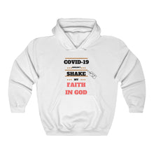 Load image into Gallery viewer, TELL'EM UNC COVID COULDN'T SHAKE MY FAITH Unisex Heavy Blend™ Hooded Sweatshirt