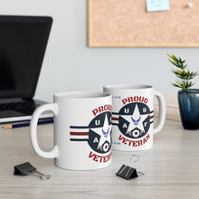 Load image into Gallery viewer, PROUD AIR FORCE VETERAN Ceramic Mug 11oz by DRORDERZ.COM