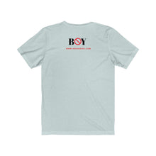 Load image into Gallery viewer, "BOY STOP" I'M SINGLE NOT DESPARATE Female Jersey Short Sleeve Tee