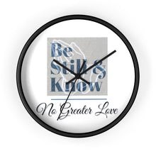 Load image into Gallery viewer, No Greater Love White Wall clock