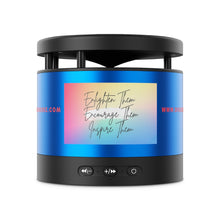 Load image into Gallery viewer, Enlighten Encourage & Inspire Metal Bluetooth Speaker and Wireless Charging Pad