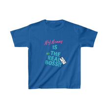 Load image into Gallery viewer, TELL'EM UNC MOMMY IS "NOT" THE BOSS Kids Heavy Cotton™ Tee