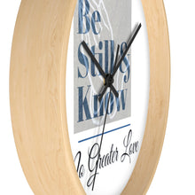 Load image into Gallery viewer, No Greater Love White Wall clock