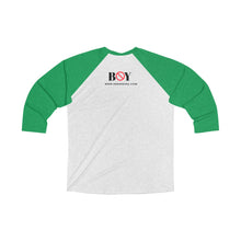 Load image into Gallery viewer, "BOY STOP" Unisex Tri-Blend 3/4 Raglan Tee