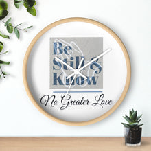 Load image into Gallery viewer, No Greater Love White Wall clock