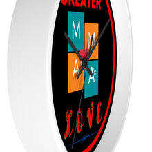 Load image into Gallery viewer, NO GREATER LOVE RED CIRCLE Wall clock