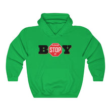 Load image into Gallery viewer, "BOY STOP" LADIES Heavy Blend™ Hooded Sweatshirt