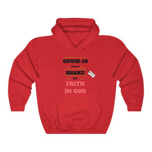 Load image into Gallery viewer, TELL'EM UNC COVID COULDN'T SHAKE MY FAITH Unisex Heavy Blend™ Hooded Sweatshirt