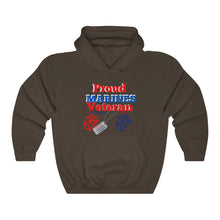 Load image into Gallery viewer, "PROUD MARINES VETERAN" Unisex Heavy Blend™ Hooded Sweatshirt