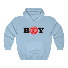 Load image into Gallery viewer, "BOY STOP" LADIES Heavy Blend™ Hooded Sweatshirt