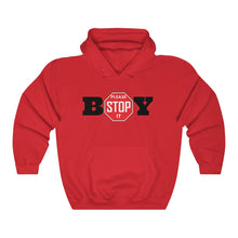 Load image into Gallery viewer, "BOY STOP" LADIES Heavy Blend™ Hooded Sweatshirt