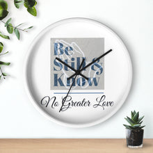 Load image into Gallery viewer, No Greater Love White Wall clock