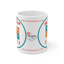 Load image into Gallery viewer, MAMA'S LOVE BLUE CIRCLE Ceramic Mug 11oz by DRSORDERZ.COM