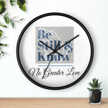 Load image into Gallery viewer, No Greater Love White Wall clock