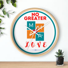 Load image into Gallery viewer, NO GREATER LOVE WHITE Wall clock